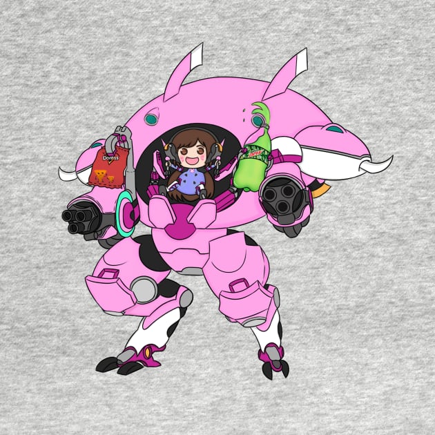 Umaru - Gremlin D.Va Mecha Mashup! by hiwattart